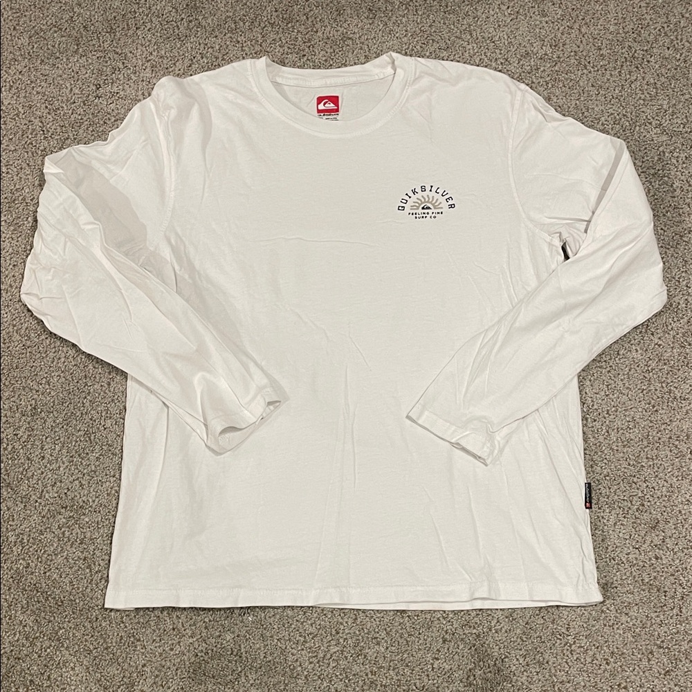 Quiksilver Men's Classic White Long Sleeve Tee